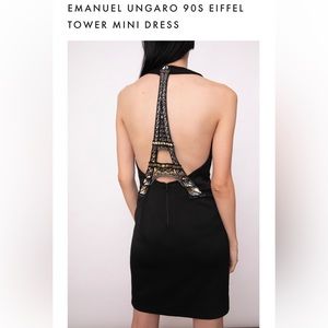 Rare Archive Ungaro Eiffel Tower Paris Dress